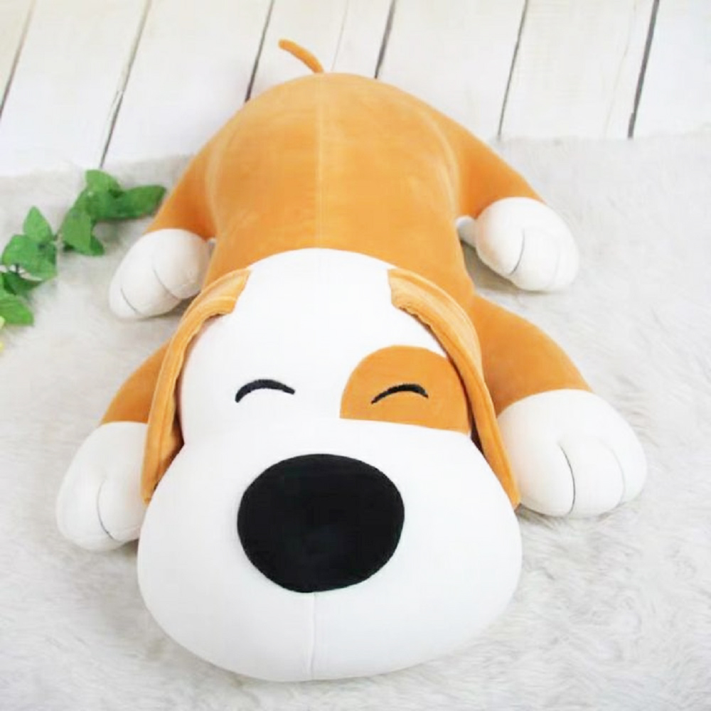 Gấu Bông Chó Mắt Híp Cao Cấp Vải Nhung Co Giãn 4 Chiều