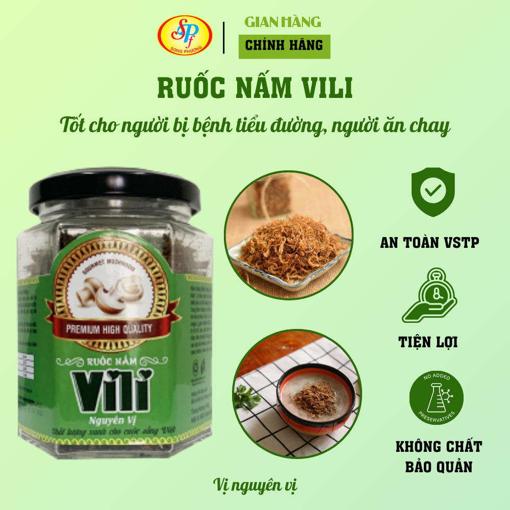 Ruốc Nấm ViLi - Thực phẩm chay - Nguyên vị 60g- Hàng xuất khẩu Nhật