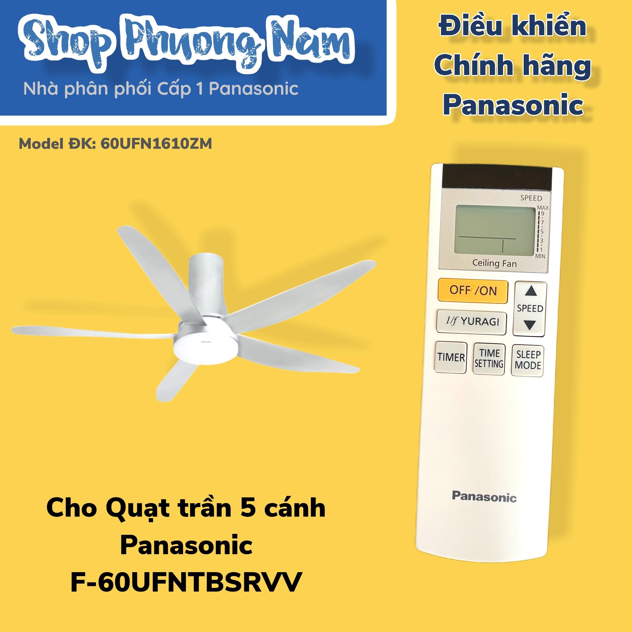 Điều khiển chính hãng quạt trần Panasonic model F-60UFNTBSRVV