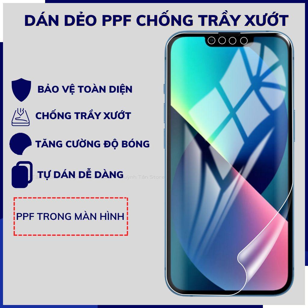 Dán dẻo ppf ip 14 trong suốt hoặc nhám chống bám vân tay bảo vệ camera mua 1 tặng 1 phụ kiện huỳnh tân store