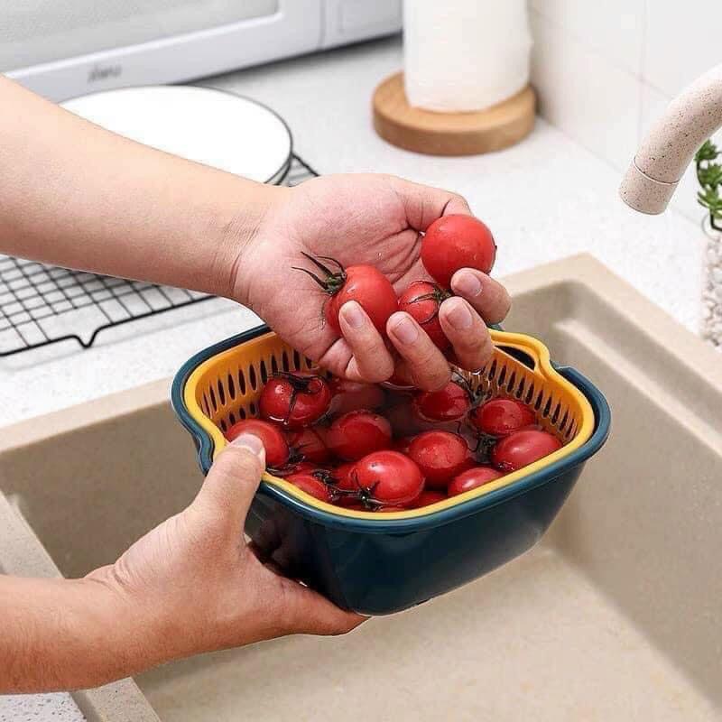 BỘ SET 6 CHẬU KÈM RỔ MỚI SIÊU TIỆN LỢI