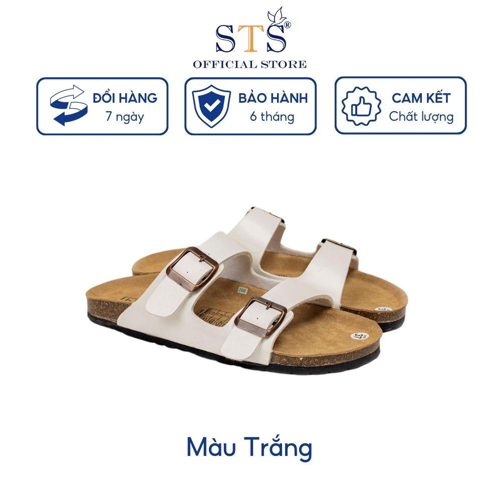 Dép đế trấu Birken Unisex quai ngang thời trang đi biển đi chơi hàng DA BÒ THẬT NGUYÊN TẤM cao cấp xuất khẩu ST01