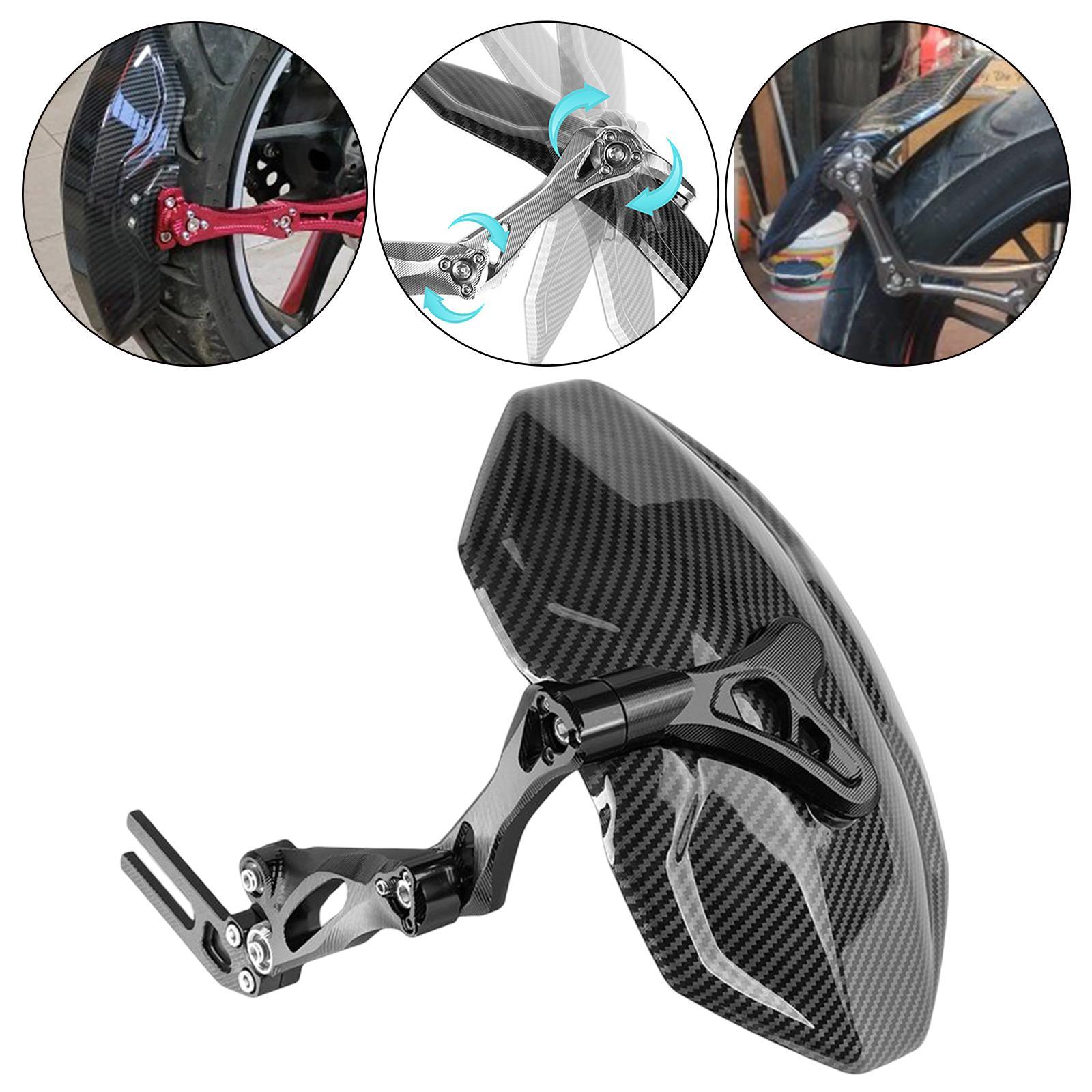 Motorcycle Rear  Mudguard  Aluminium Alloy Rear   , Black