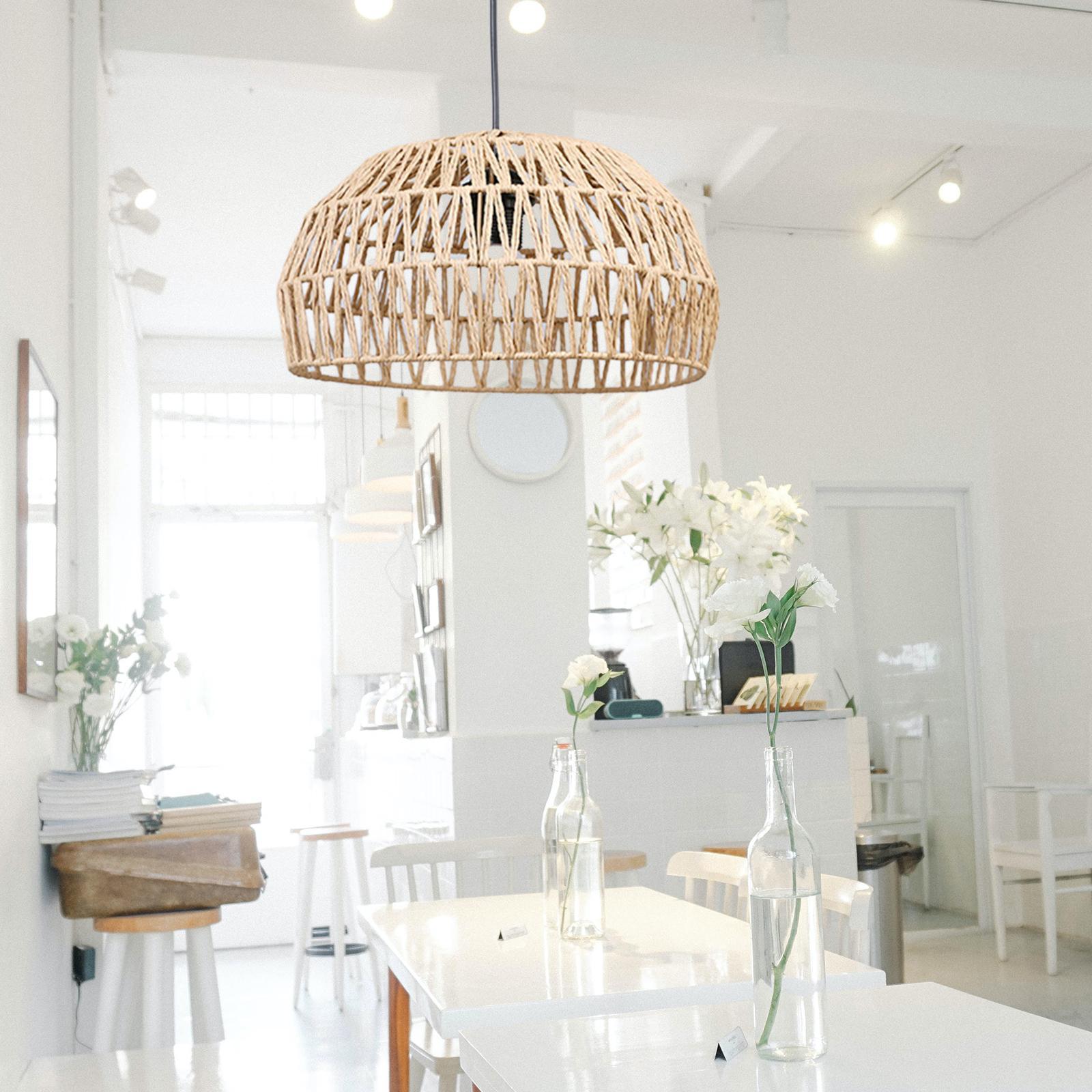 Pendant Lamp Shade Rattan Decoration Ceiling Light Shade for Restaurant