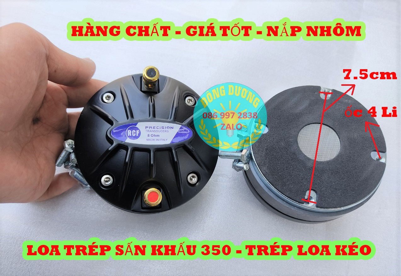 CỦ TREBLE 350 RCF LOẠI VÍT ỐC- NẮP NHÔM MÂM KIM LOẠI COIL 34.5 ĐỒNG TRÒN - HÀNG SIÊU RẺ