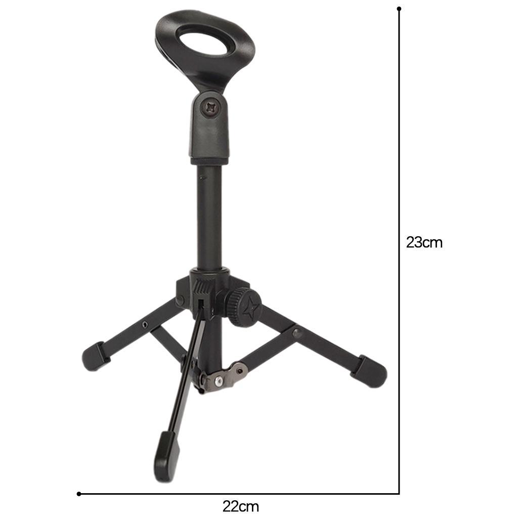 amagogo Mic Stand Desktop Tripod with Mic Clip Universal Portable for Lectures