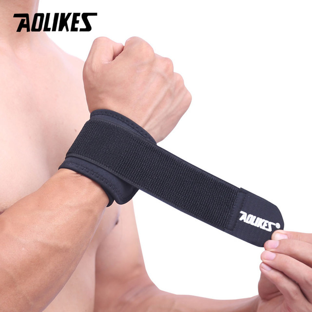 Băng cuốn cổ tay AolikesOLIKES AL7936 trợ lực, hỗ trợ đẩy tạ chuyên nghiệp chuyên gym, chính hãng