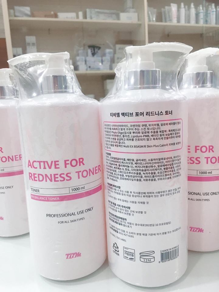 Nước Hoa Hồng TBM Active For Redness Toner (1000ml) (Hàng Chính Hãng)