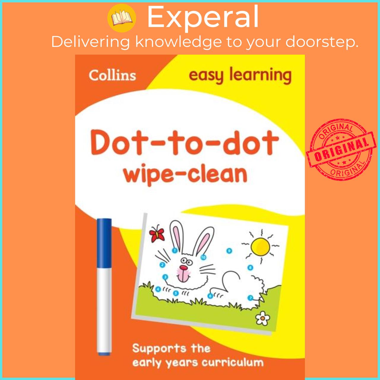 Sách - Dot-to-Dot Age 3-5 Wipe Clean Activity Book - Ideal for Home Lea by Collins Easy Learning (UK edition, paperback)