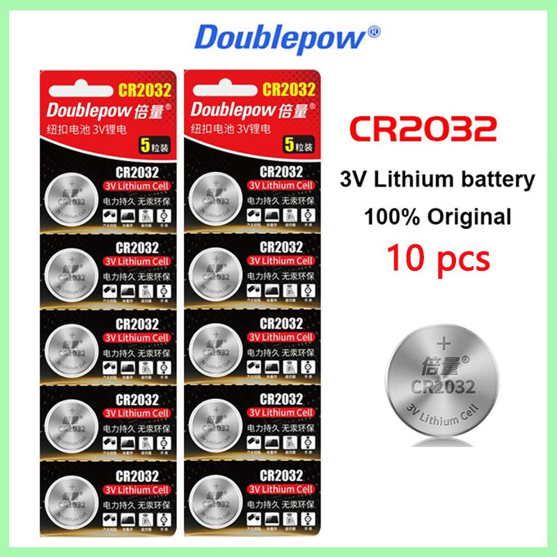 10 chiếc Nút CR2032 Chính Hãng Pin Lithium 3V Cho Máy Tính Điều Khiển Từ Xa Đồng Hồ Bo Mạch Chủ Tế Bào Nút Pin CR 2032 Màu sắc: 100 Chiếc