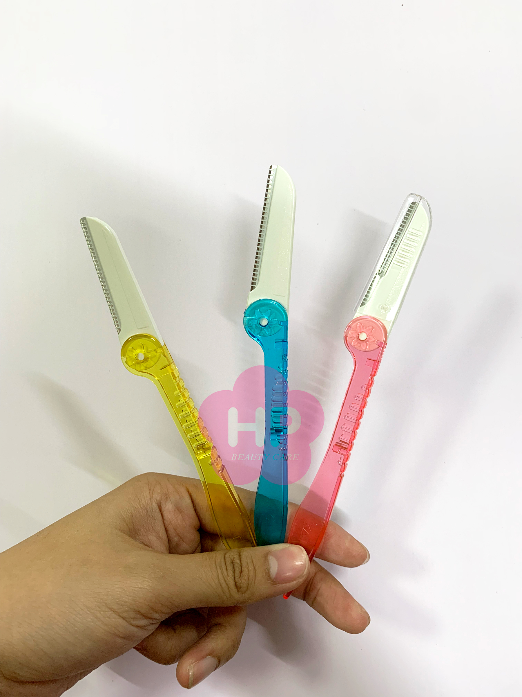 Dao Cạo Lông Mặt Cán Gập Kai Can Compact 12440 CS-3P (Set 3 cây)