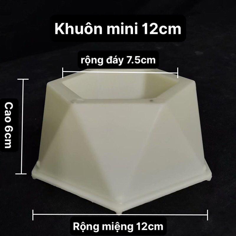 Khuôn chậu mini trồng sen đá