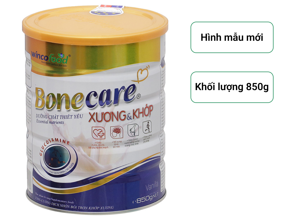 Sữa bột Bonecare dưỡng chất cho xương và khớp dành cho người từ 30 tuổi trở lên phòng ngừa đau xương khớp, viêm khớp, đặc biệt là người bệnh xương và khớp