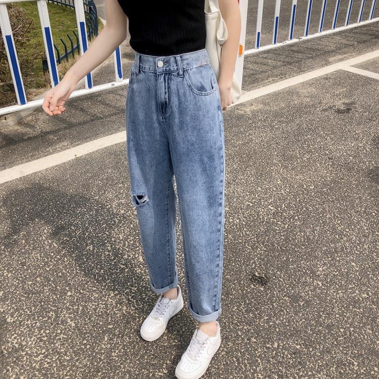 Quần baggy bigsize Kimfashion, Quần ống rộng lưng cao bigsize BGD49-006 Từ 48-90kg