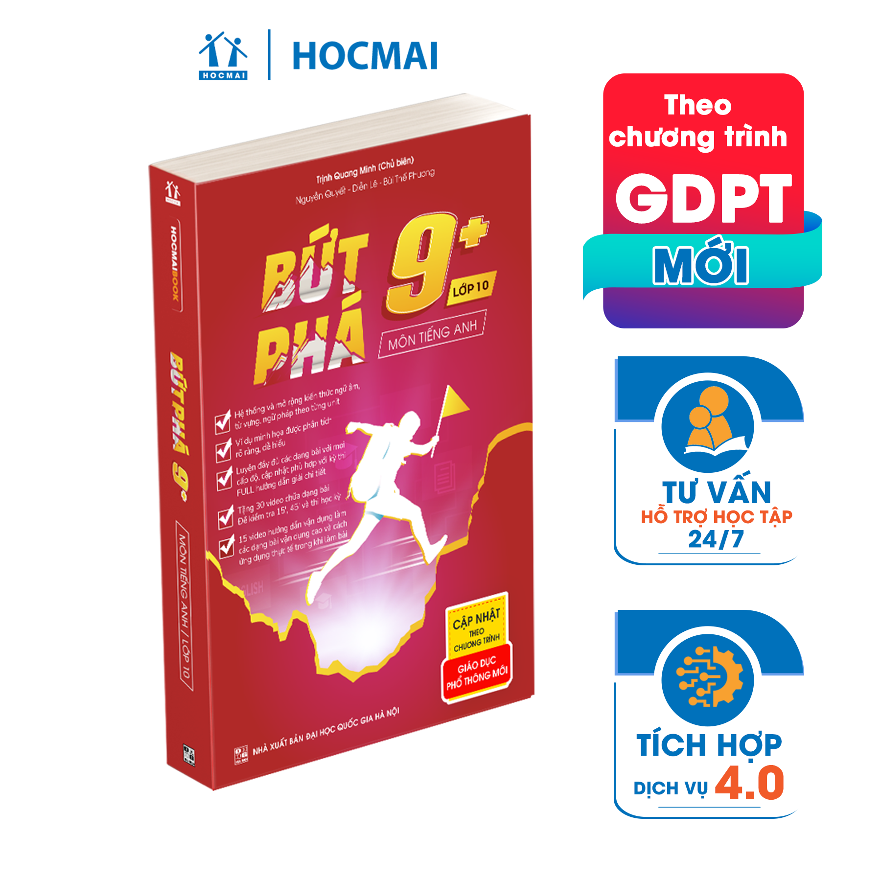 Combo 3 cuốn Bứt phá 9+ lớp 10 môn Toán, Lí, Hóa  (theo chương trình GDPT mới)