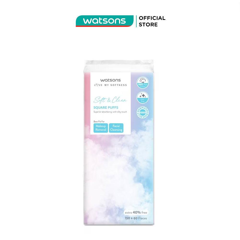 Bông Tẩy Trang Watsons Square Puffs 150S+40%