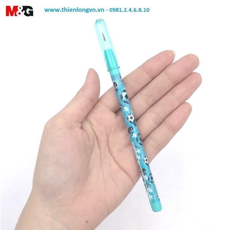 Bút chì khúc HB M&amp;G - AMPQ1674 màu xanh ngọc