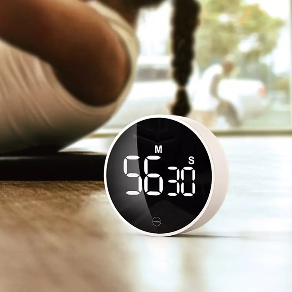 Xiaomi MIIIW Bộ hẹn giờ điện tử ,Bộ hẹn giờ đếm ngược kỹ thuật số Màn hình xoay có thể điều chỉnh ,Nhắc nhở báo thức Thiết bị quản lý thời gian cho nhà bếp
