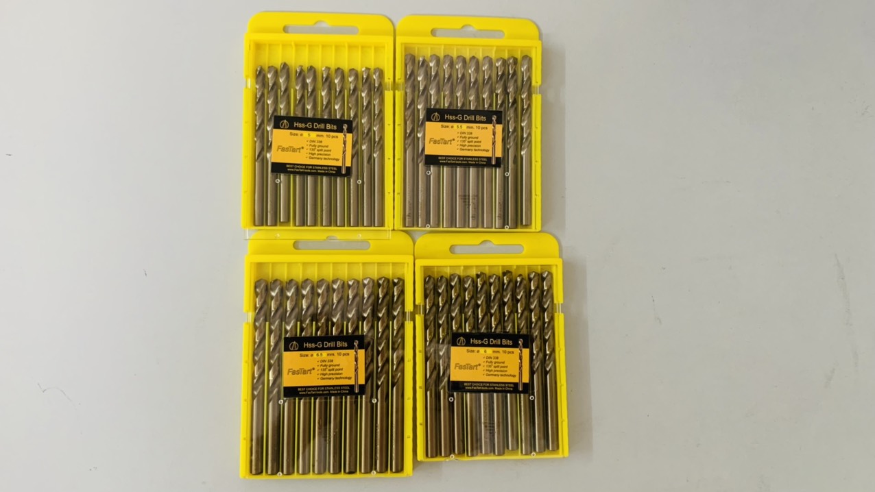 Mũi khoan inox FasTart 5ly, 5.2 ly, 5.5 ly, 6ly, 6.5 ly