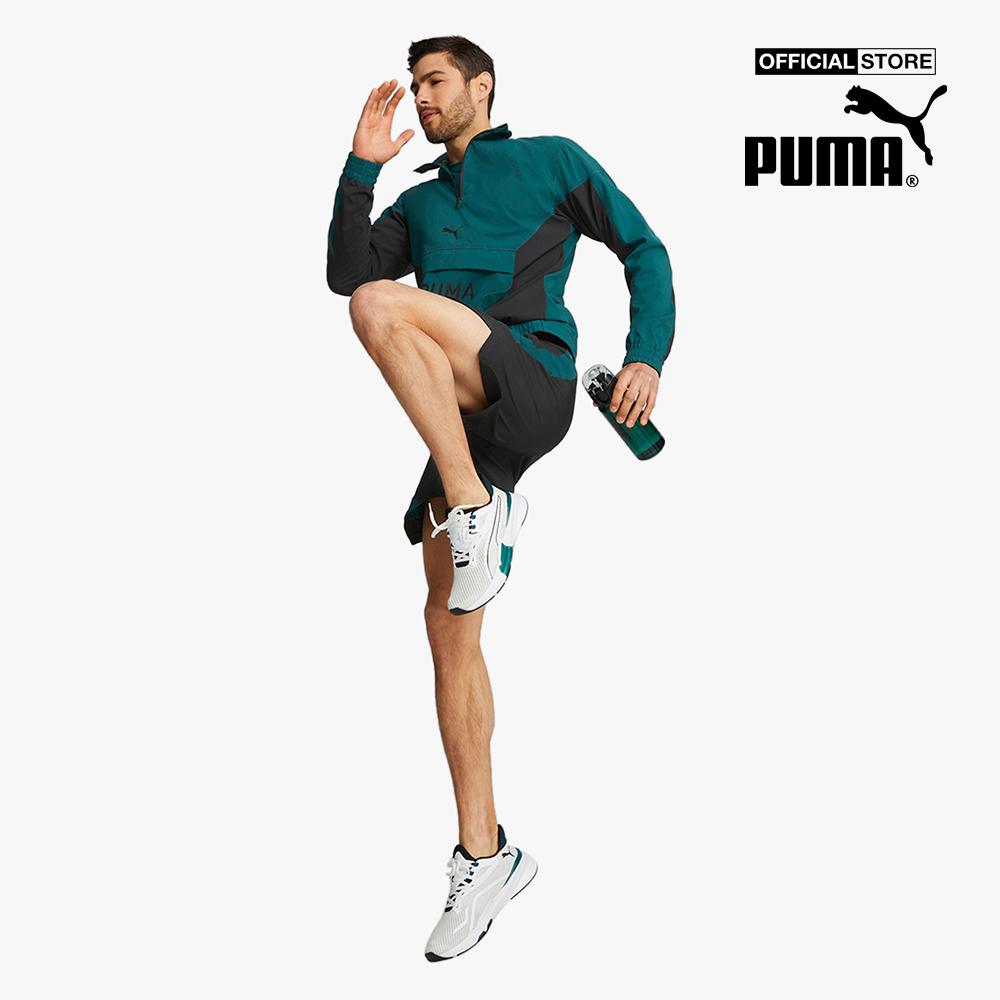 PUMA - Áo khoác nam thể thao cổ trụ phối zip Fit Woven Half Zip Training 522129