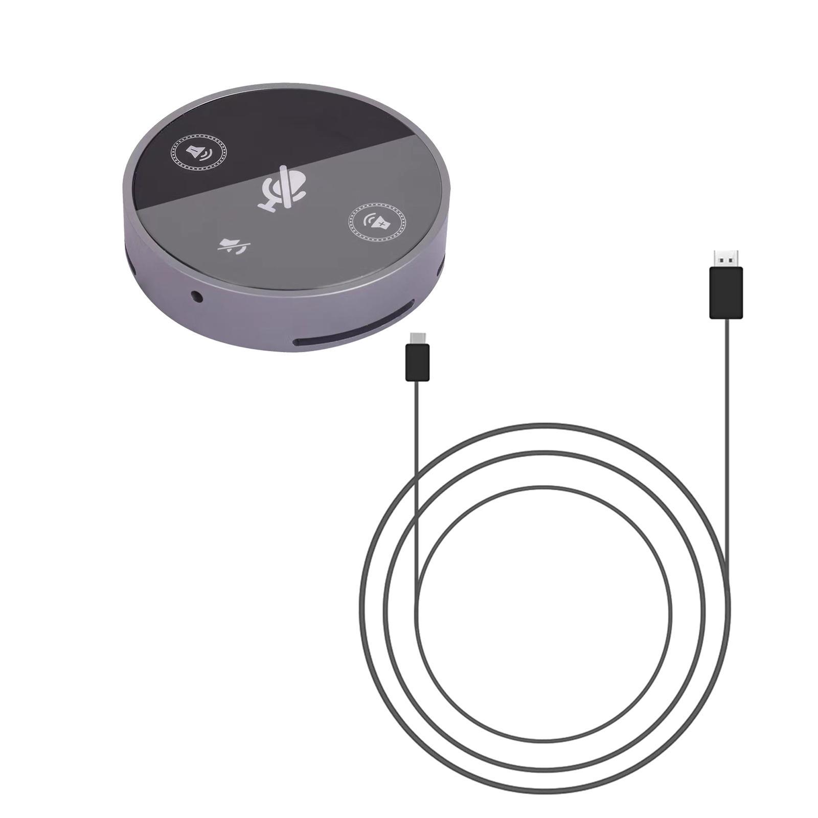 USB Microphone Bluetooth Computer Speakers with Microphone Voice Pickup Conference USB Microphone Desktop Mic for Recording Chatting People