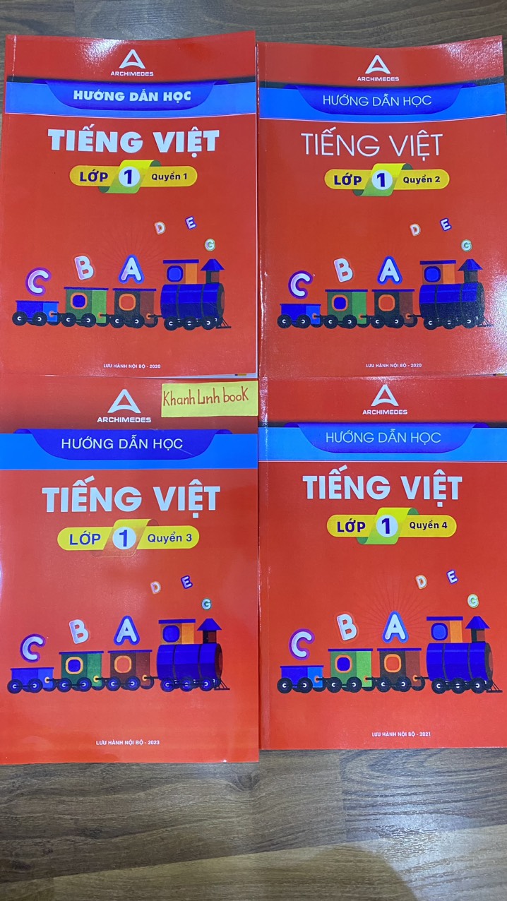 Sách - Combo 8 cuốn Hướng dẫn học toán + tiếng việt lớp 1 (2023)