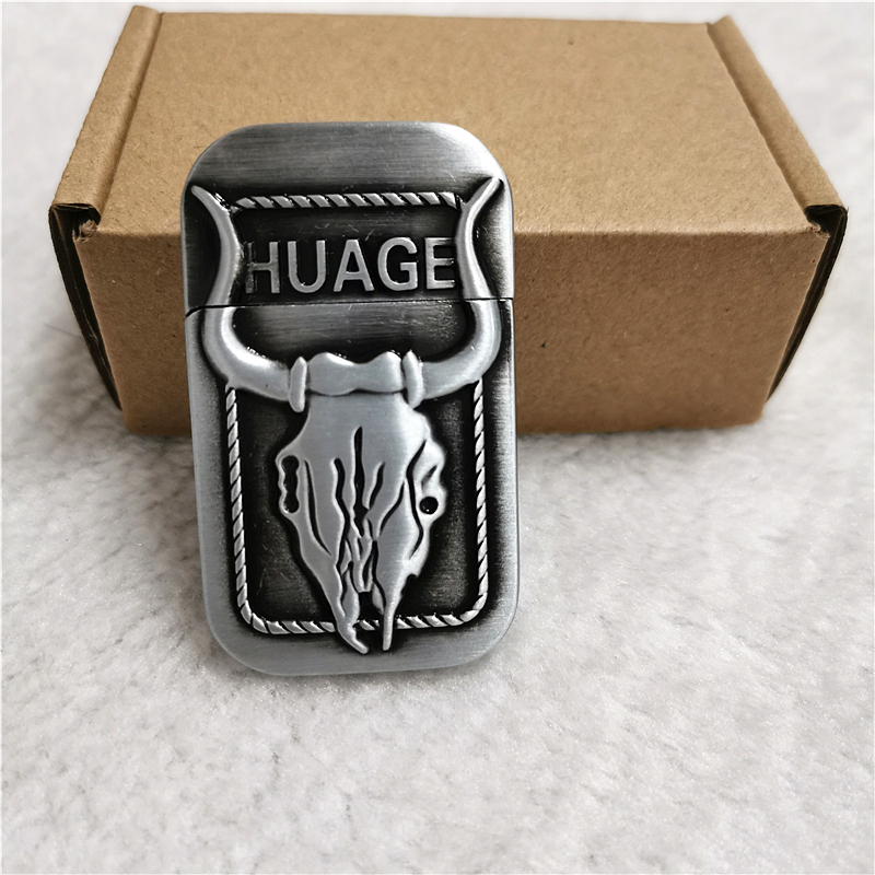 Vỏ Hột Quẹt Bật Lửa Xăng Đá HG05-DT Họa Tiết Đầu Trâu Độc Lạ - Nhiều màu