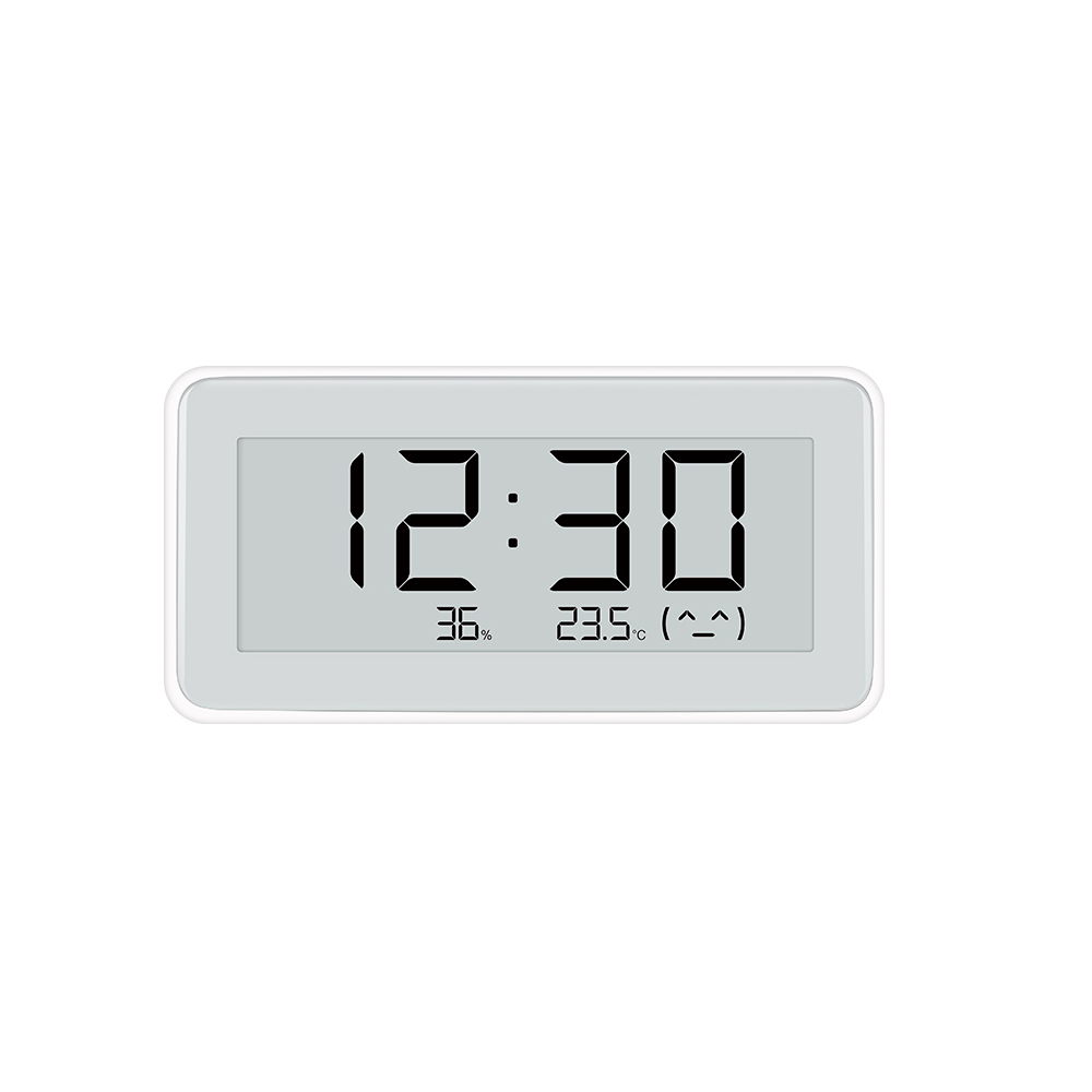 Original Xiaomi Mi Multifunctional Digital Clock Electronic-INK Screen Temperature Humidity Sensor BT Wireles - White