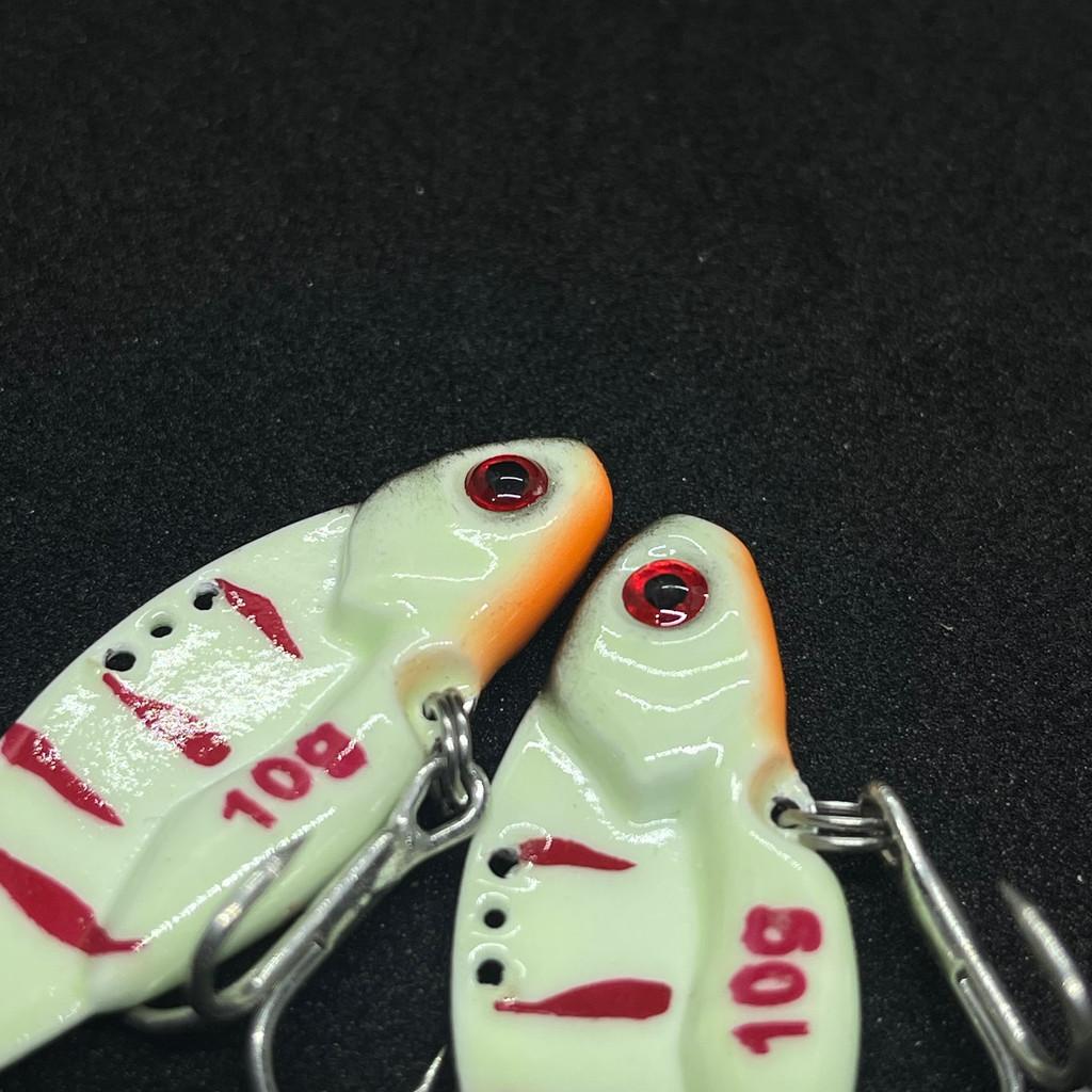 Cá sắt câu lure orichi 10gr / 14gr dạ quang Phukiencaulure25 mồi giả cá sắt phát sáng câu lure, lưỡi bkk siêu cứng