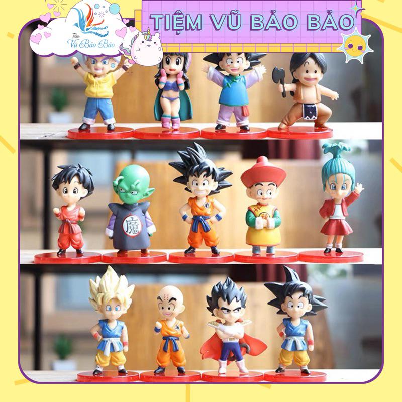Mô Hình Phiên bản Q của Dragon Ball Super mô hình tay Super Saiyan Tôn Ngộ Không Vegeta Frieza Saru đồ trang trí