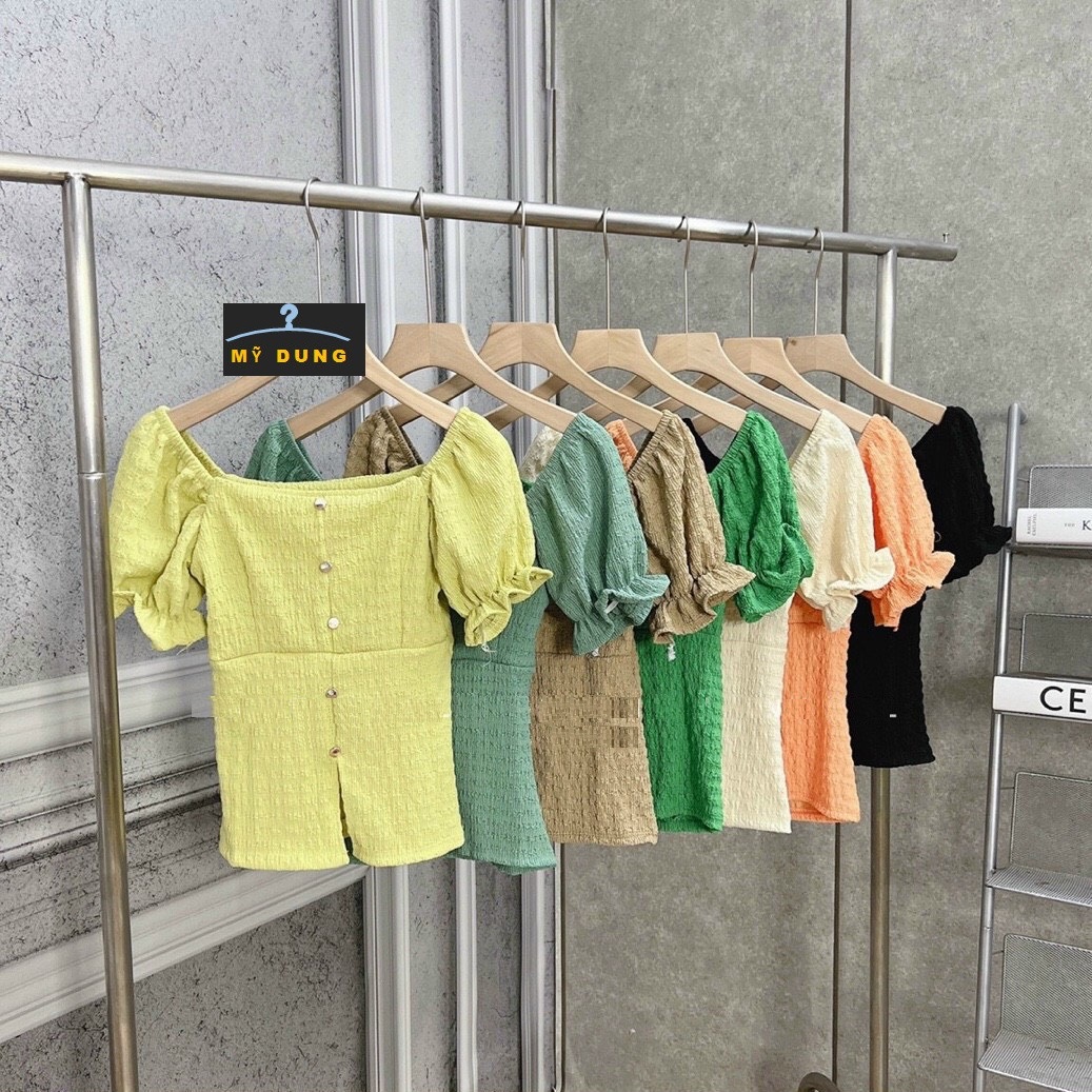 ÁO KIỂU TAY PHỒNG-MẶC ĐƯỢC 2 KIỂU- TRỄ VAI KHOE VAI TRẦN, ĐƠN GIÃN NHƯNG XINH CỰC NHOA