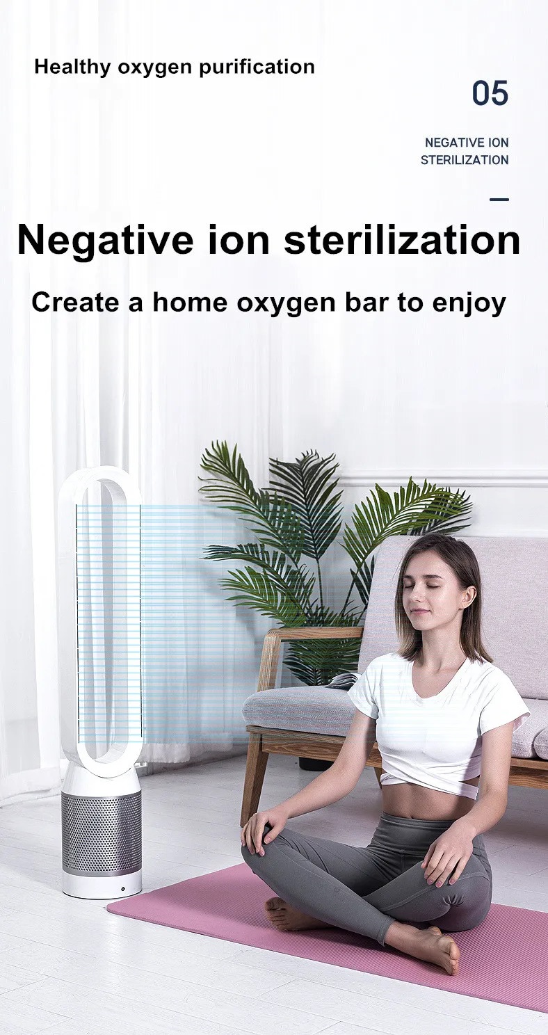 Máy lọc không khí màng HEPA quạt đảo gió điều hòa không khí Kachi - hàng chính hãng