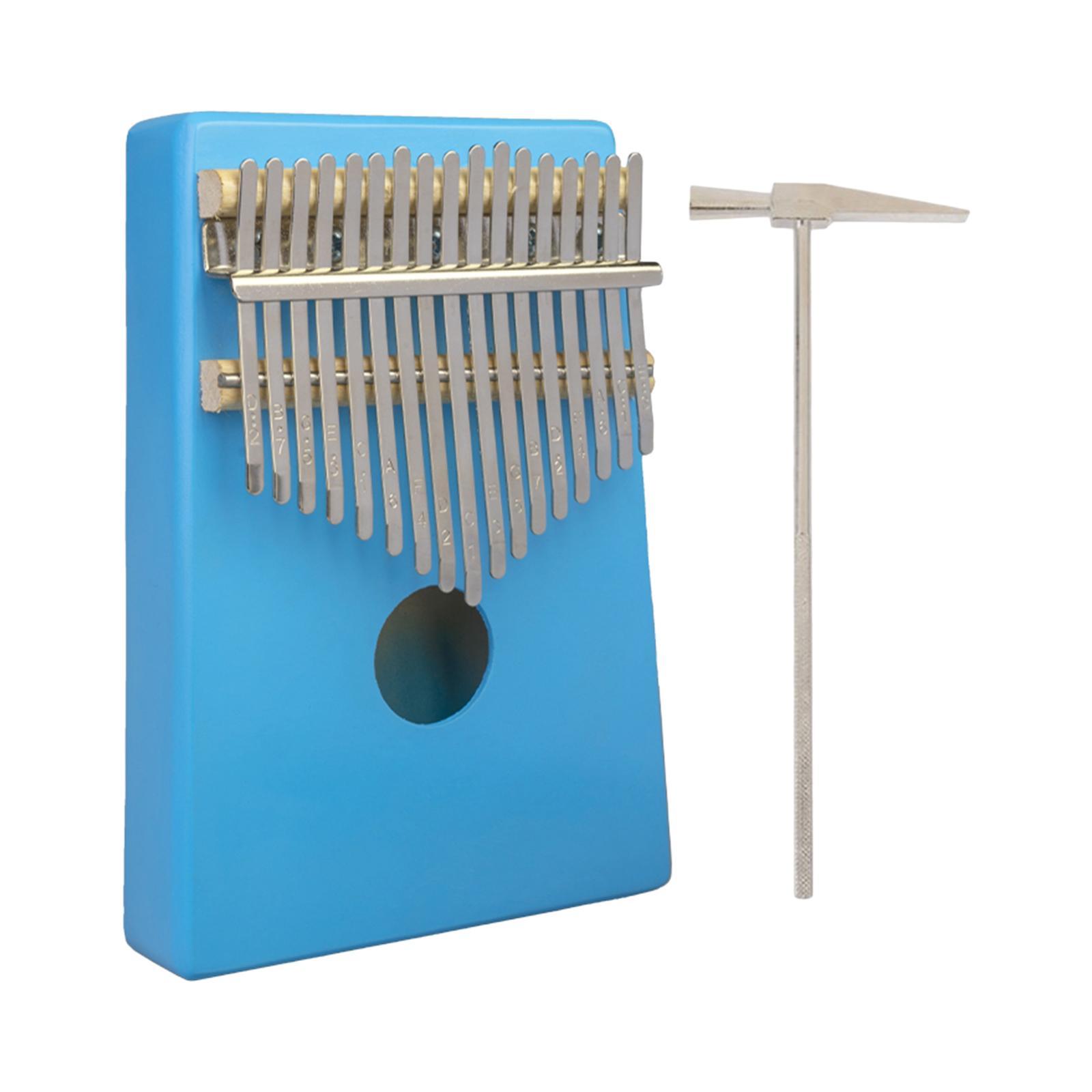 17 Key Thumb Piano Finger Mbira Solid Wood Keyboard Musical Instrument