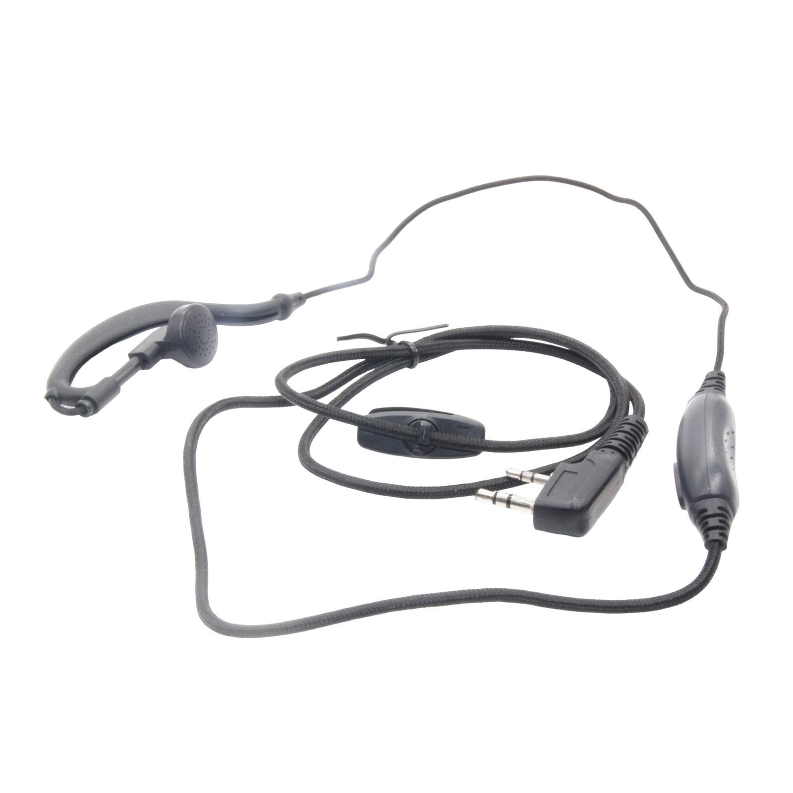 2 Earpiece Earhook Headset with Mic Replacement for UV5RC 520