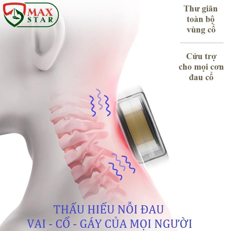 Gối massage trị liệu cổ vai gáy chữ U hồng ngoại đa năng chính hãng Máy massage cổ vai gáy