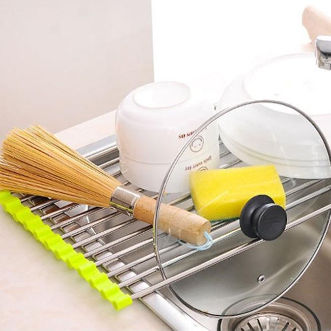 Kệ inox co giãn thông minh gác bồn rửa chén Vina mã số 465