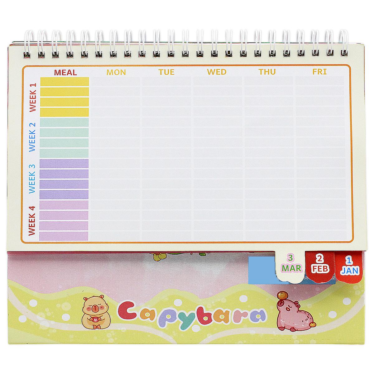 Lịch Để Bàn - Capybara Funny Time - 2025-GDPN-APYBARA