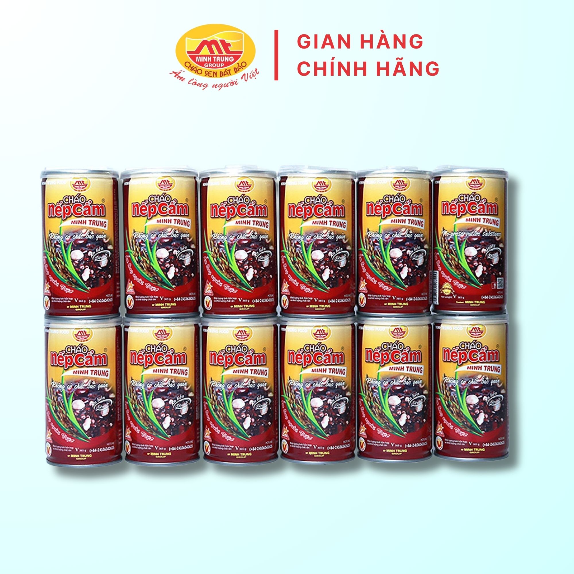 Cháo Nếp Cẩm Minh Trung 12 lon