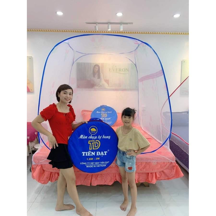 Mùng màn chụp đỉnh vuông cao cấp  có chân viền, 1.6mx2m , 1.8m x 2m, 2m x 2.2m ( giá xưởng )