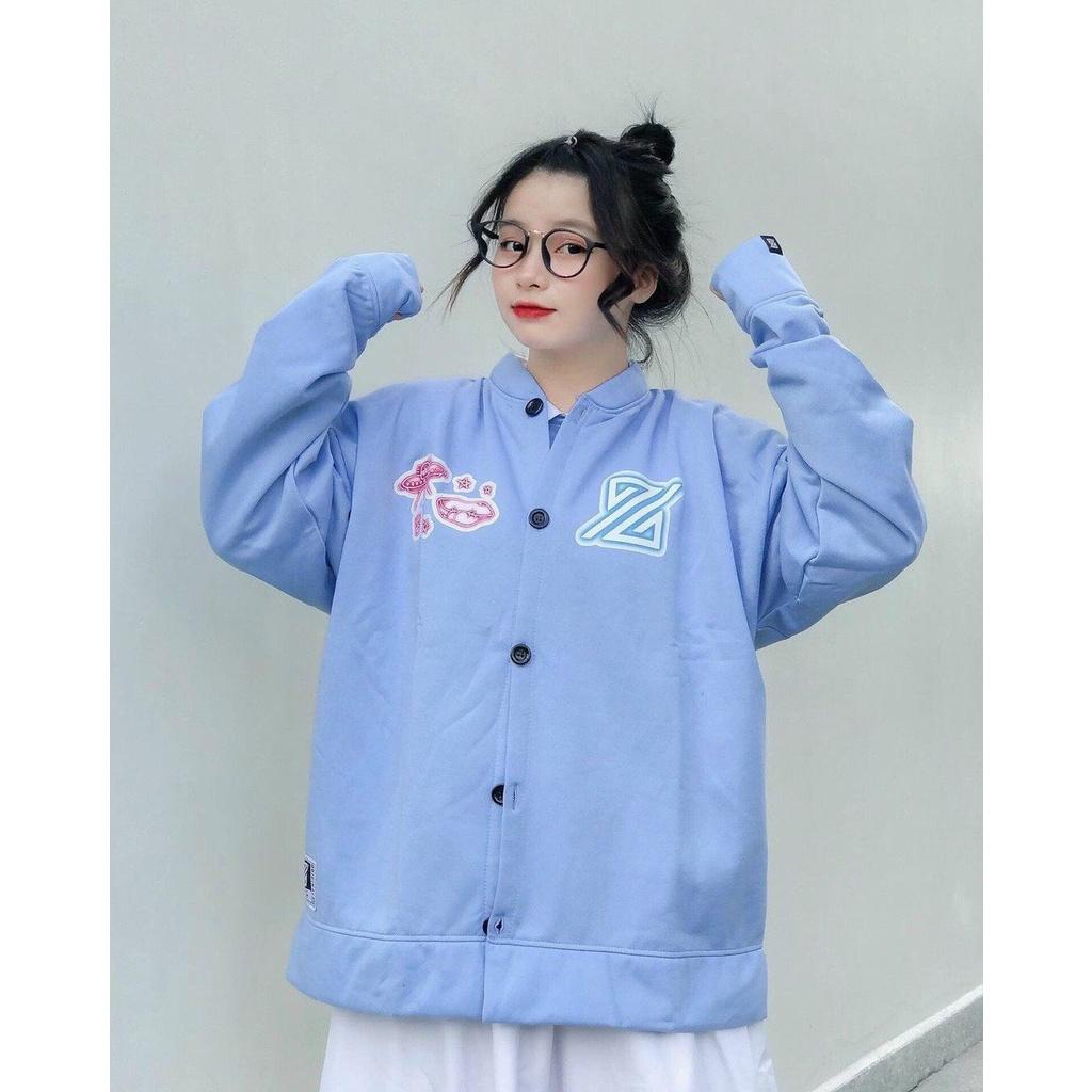 Áo khoác nữ cardigan thun nỉ ngoại in hình siêu cute năng động màu sắc tươi trẻ,Áo Khoác Cardigan Nỉ Ngoại Mẫu Mới Hot Hit