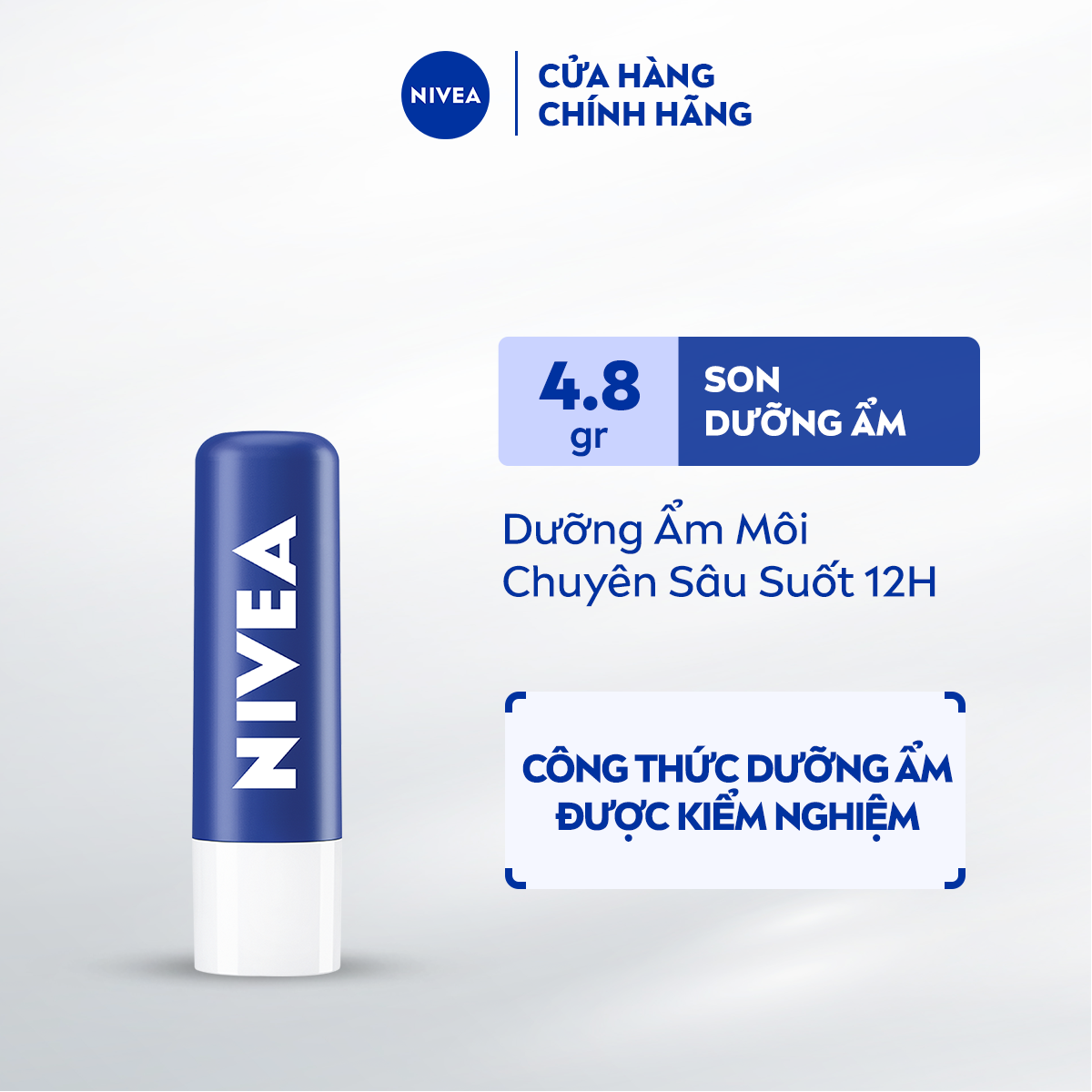 Son dưỡng ẩm chuyên sâu Nivea Original Care (4.8g) - 85061 + Son dưỡng môi ban đêm NIVEA Lavender (4.8g) - 88068