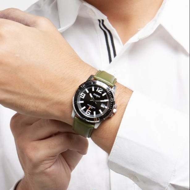 Đồng Hồ Nam Dây Da Casio MTP-VD01L-3BVUDF| MTP-VD01L-3B