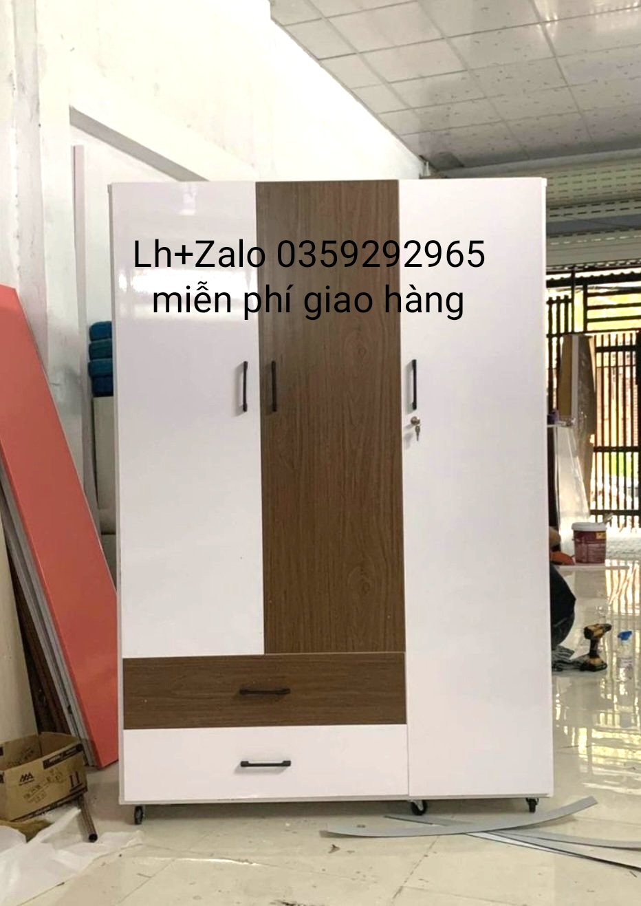 Tủ nhựa đài Loan 3 cánh