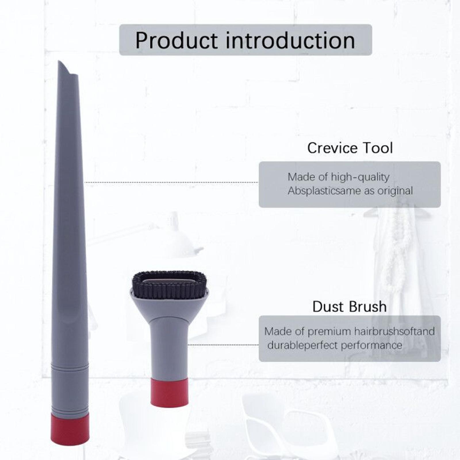 Plastic Vacuum Crevice Tool + Dust Brush for Shark Rotator NV500 NV501 NV502