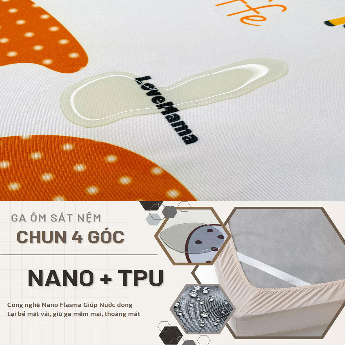 Ga chống thấm nước Cotton số đếm trong tiếng anh theo tên con vật cho bé