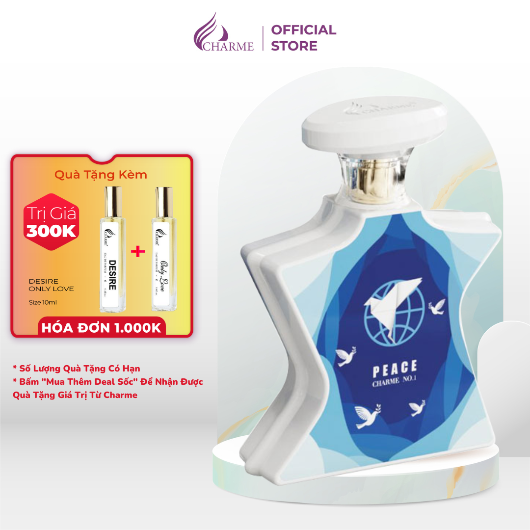 Nước hoa nam cao cấp Charme N0.1 Peace 15ml sự khác biệt cho người đàn ông lịch lãm yêu thích sự nhẹ nhàng