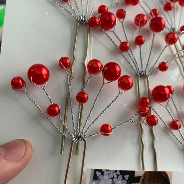Trâm hạt cài tóc cô dâu bộ 5 cái