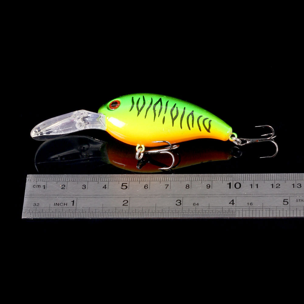 Mồi Giả Câu Lure Chính Hãng HENGJIA 3D MO16 Kèm 4 Móc Câu 14g Siêu Nhạy Và Bén Cá - Sanami Fishing