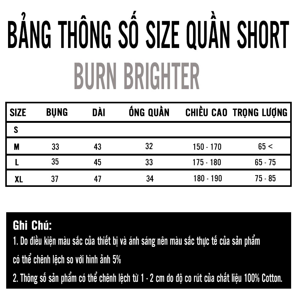 QUẦN SHORT UNISEX Q009 - BURN