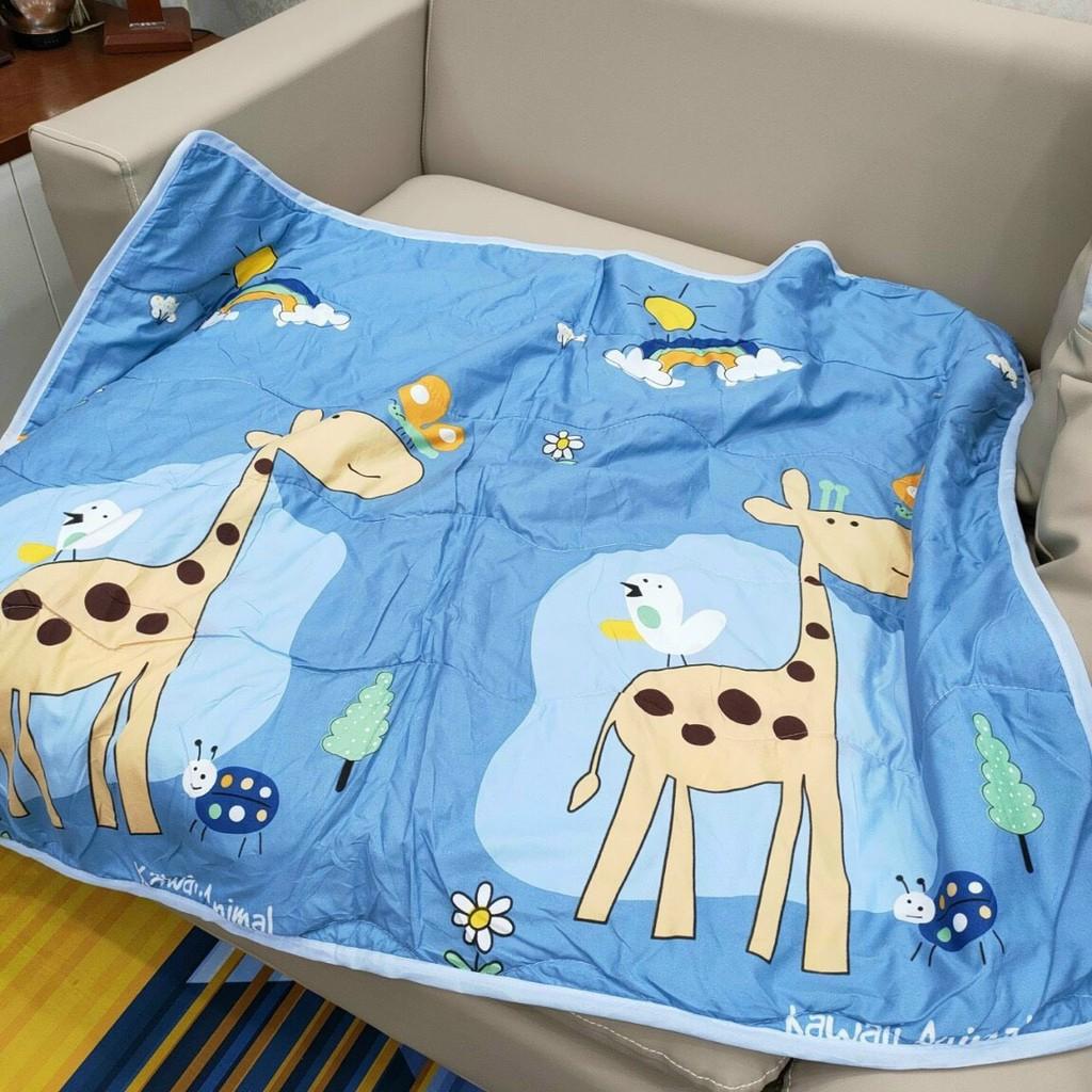 Chăn cotton đũi 1m1 x 1m4 mỏng, mát đắp hè thu